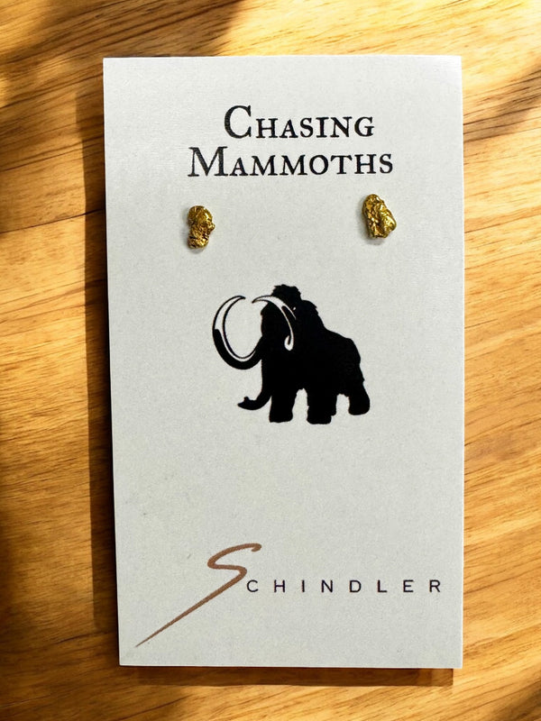 Gold Nugget Post Earrings