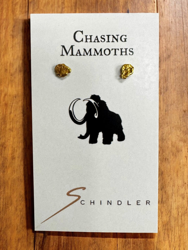 Gold Nugget Post Earrings