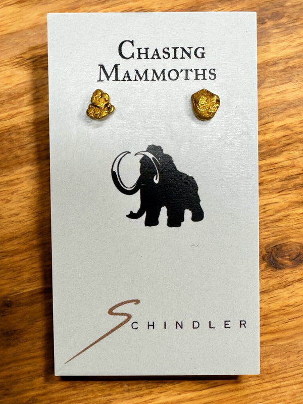 Gold Nugget Post Earrings