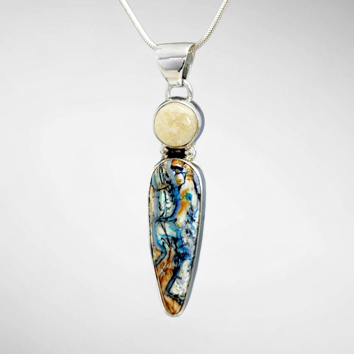 Mammoth Tooth & Ivory Pendant