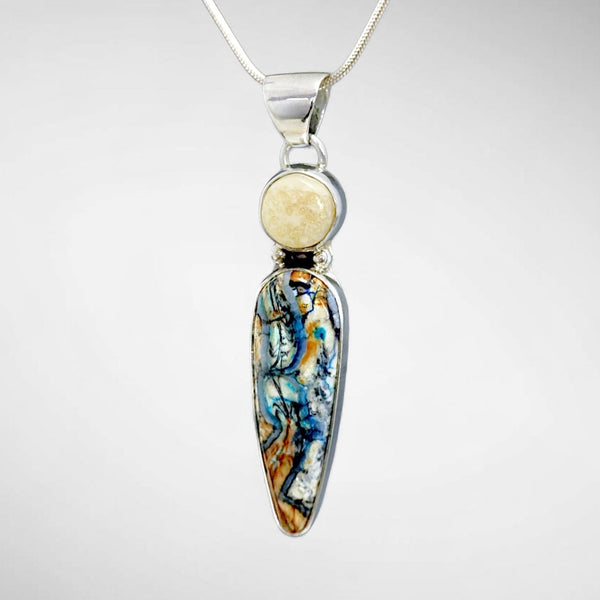 Mammoth Tooth & Ivory Pendant