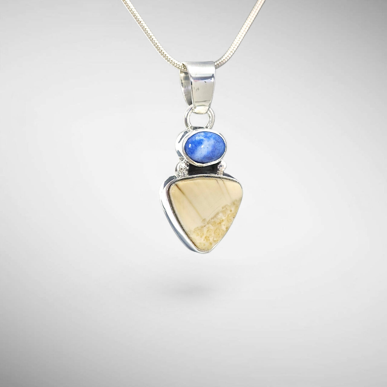 Ivory & Lapis Pendant