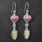 Ivory & Rhodacrosite Earrings