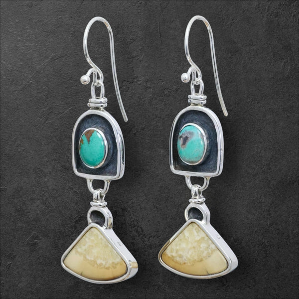 Ivory & Turquoise Earrings