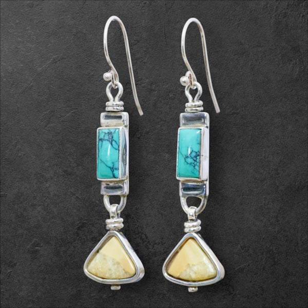 Ivory & Turquoise Earrings