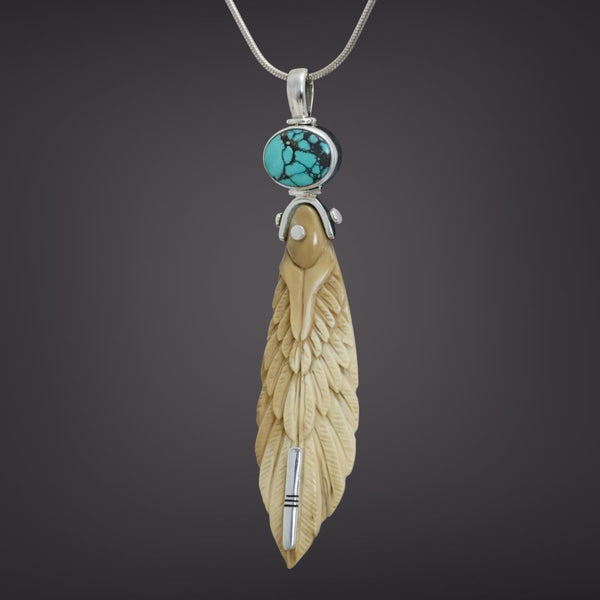 Ivory & Turquoise Pendant