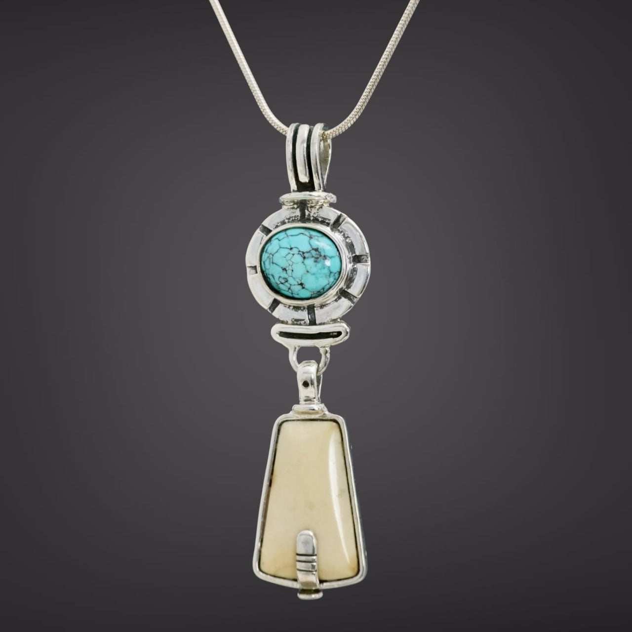 Ivory & Turquoise Pendant