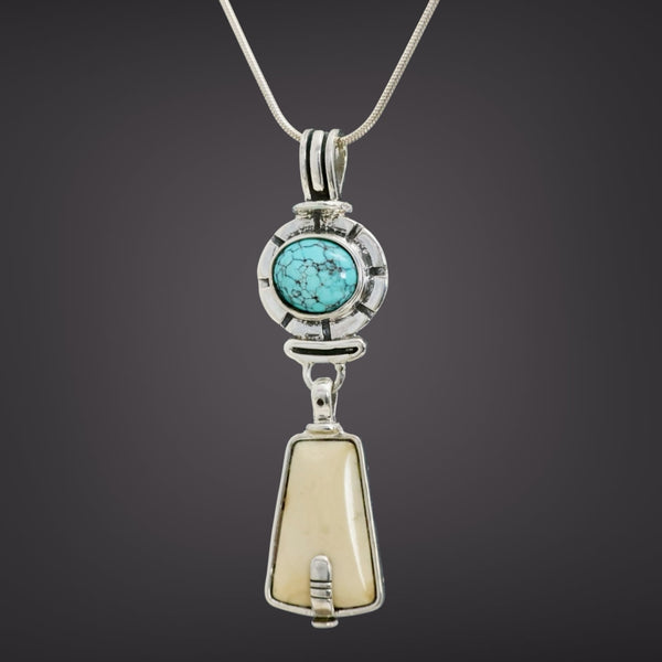 Ivory & Turquoise Pendant