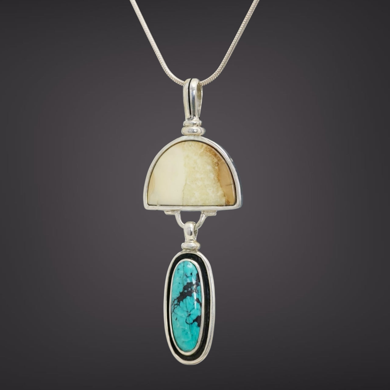 Ivory & Turquoise Pendant