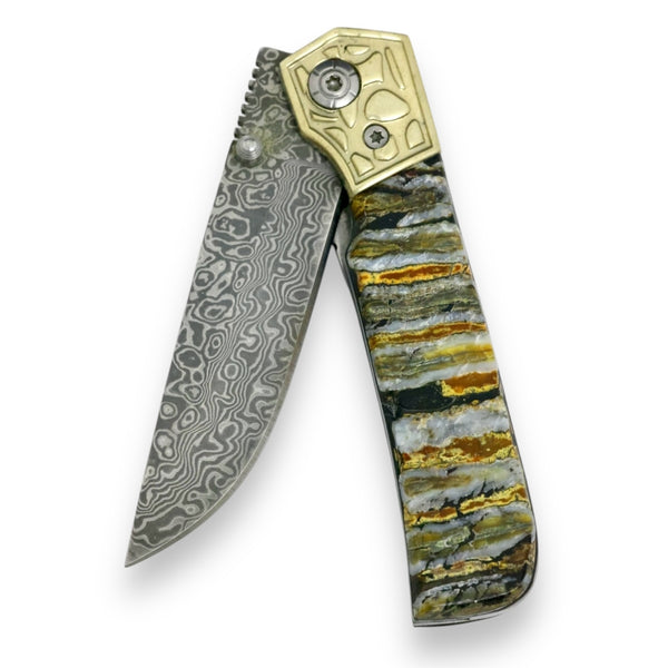 Mammoth Tooth & Damascus Knife