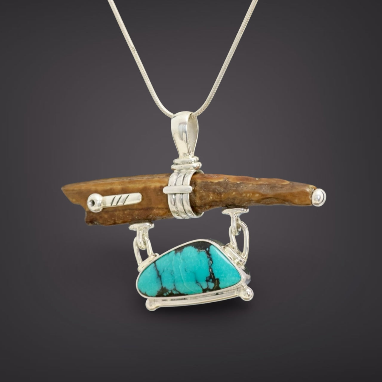 Ivory & Turquoise Pendant