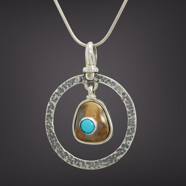 Ivory & Turquoise Pendant