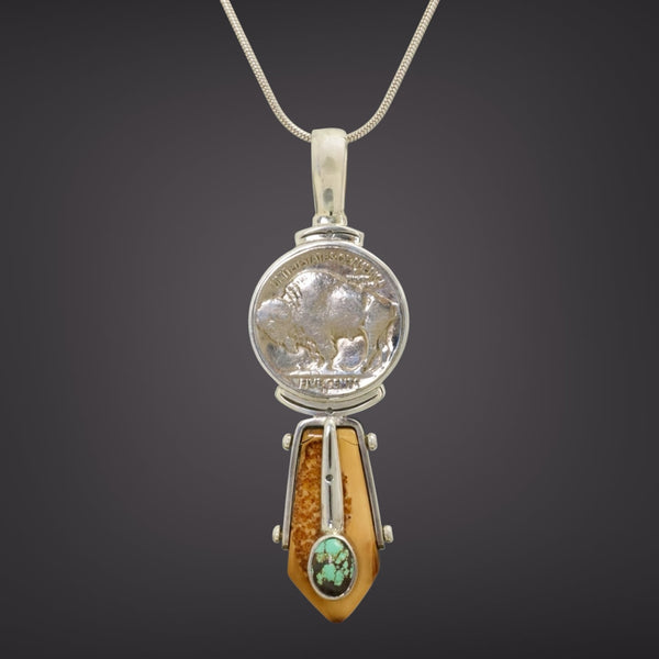 Ivory & Turquoise Pendant