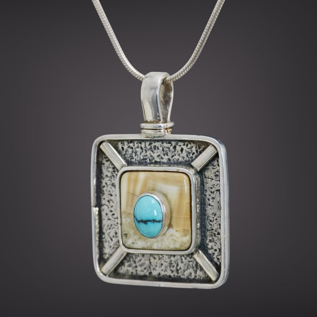 Ivory & Turquoise Pendant