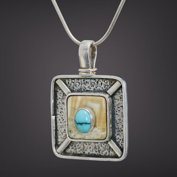 Ivory & Turquoise Pendant