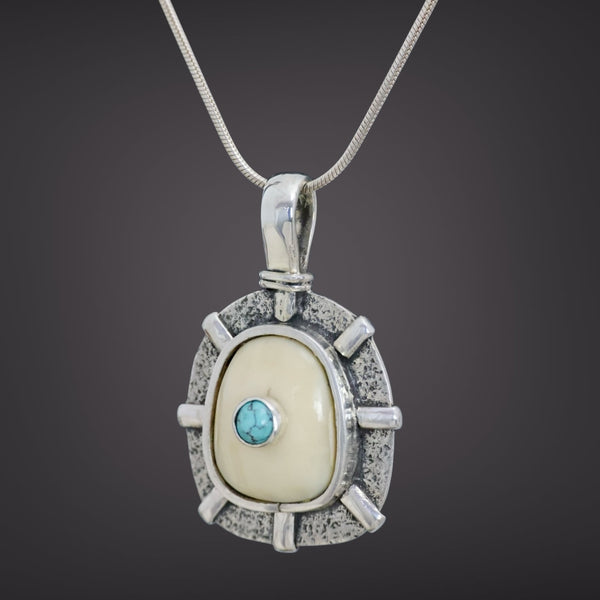 Ivory & Turquoise Pendant