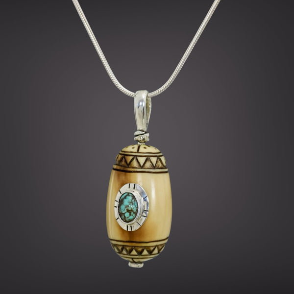 Ivory & Turquoise Pendant