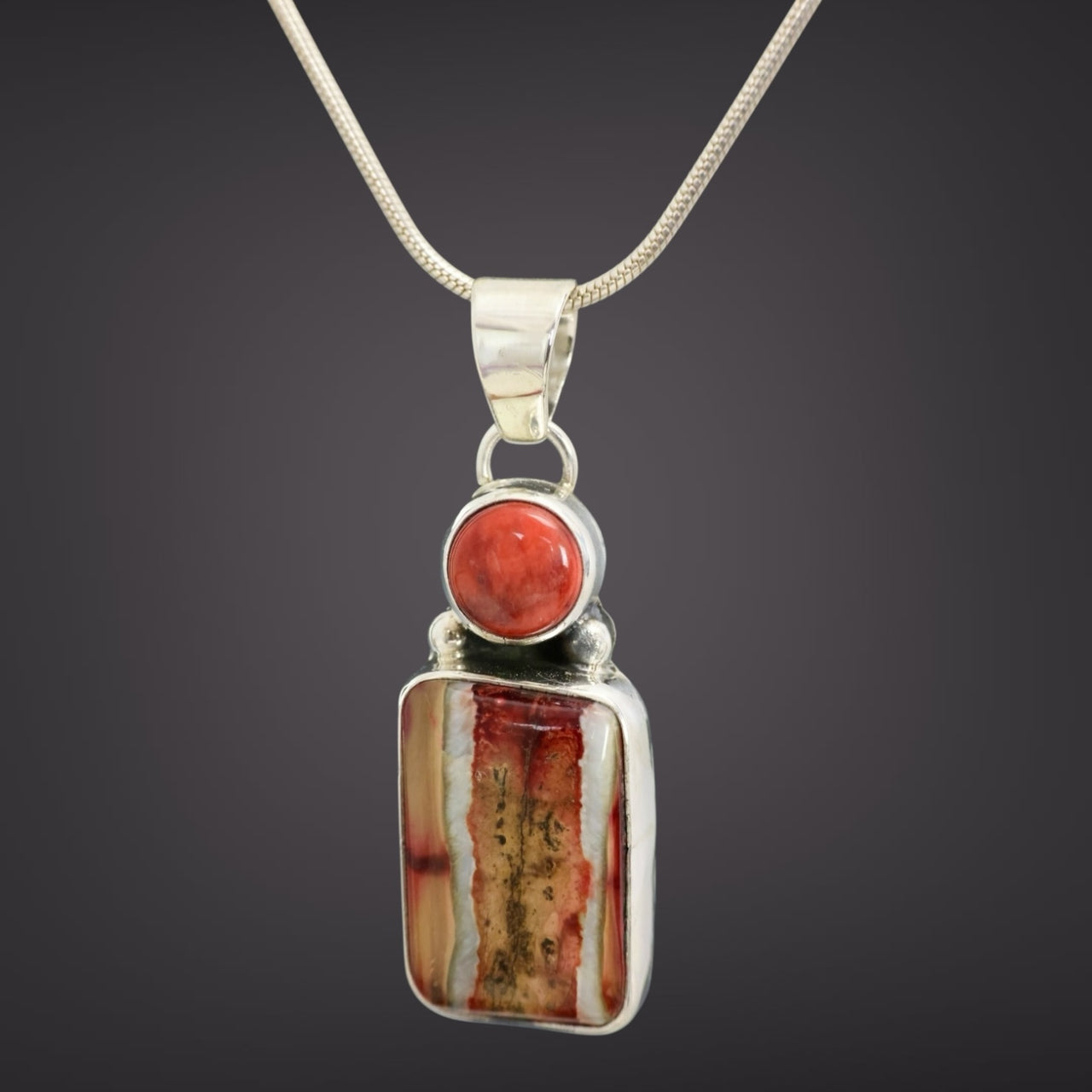 Mammoth Tooth & Spiny Oyster Pendant