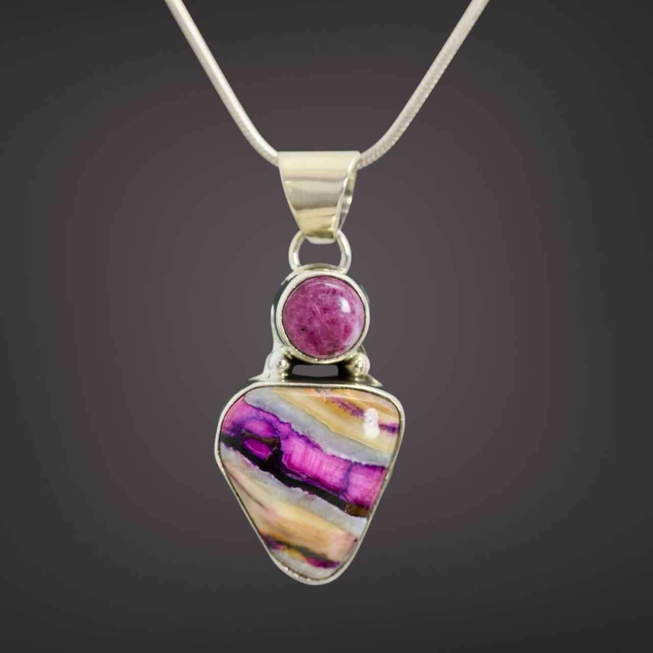 Mammoth Tooth & Spiny Oyster Pendant