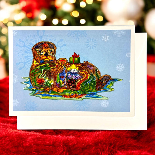 Sea Otter Holiday Card