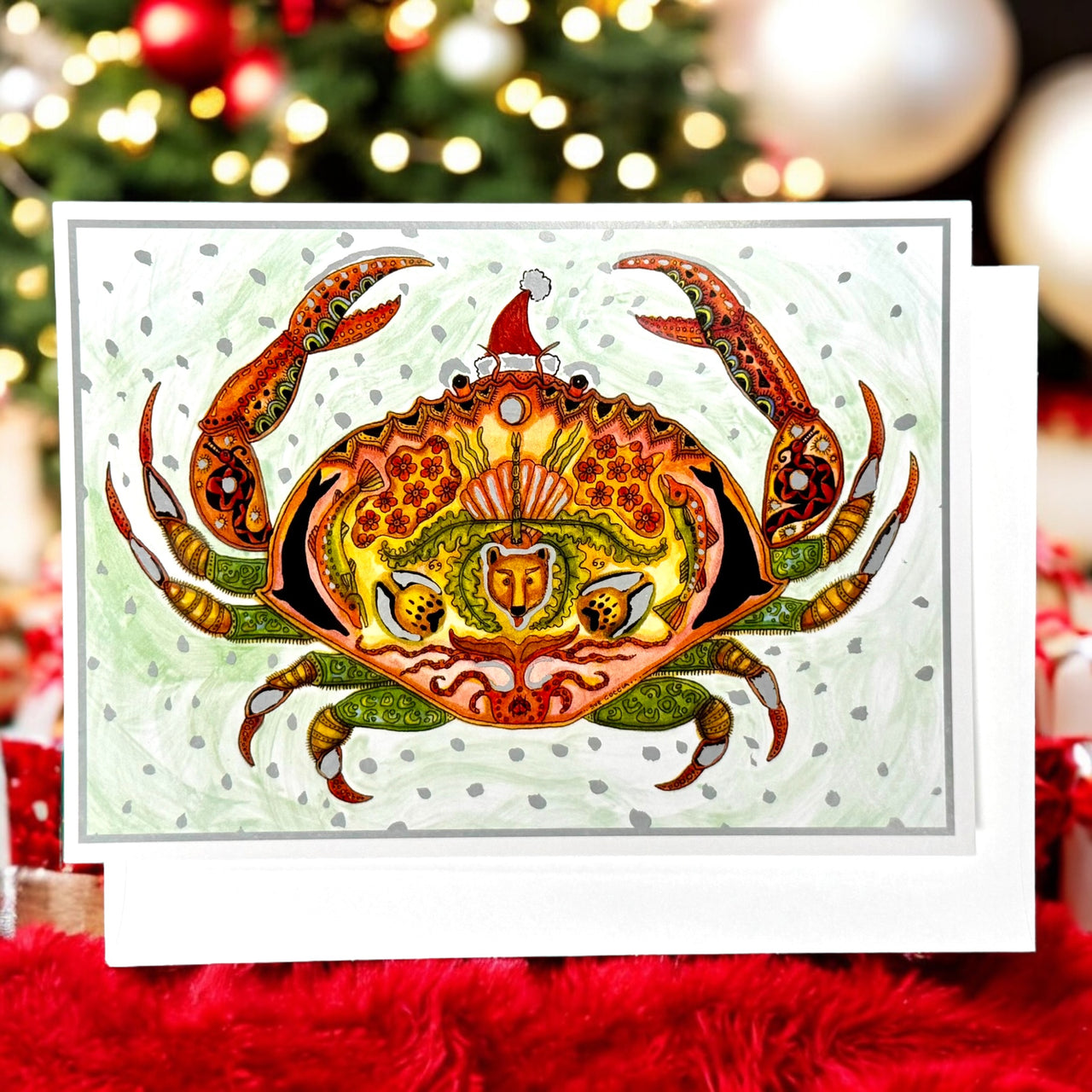 Crab Holiday Card