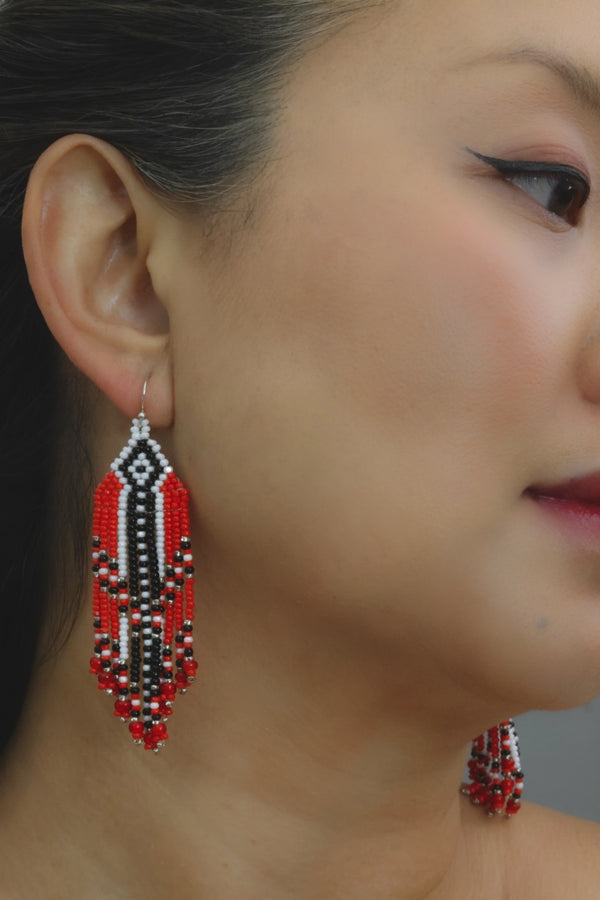 Beaded Glass Earrings