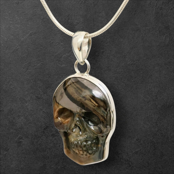 Mammoth Tooth Skull Pendant