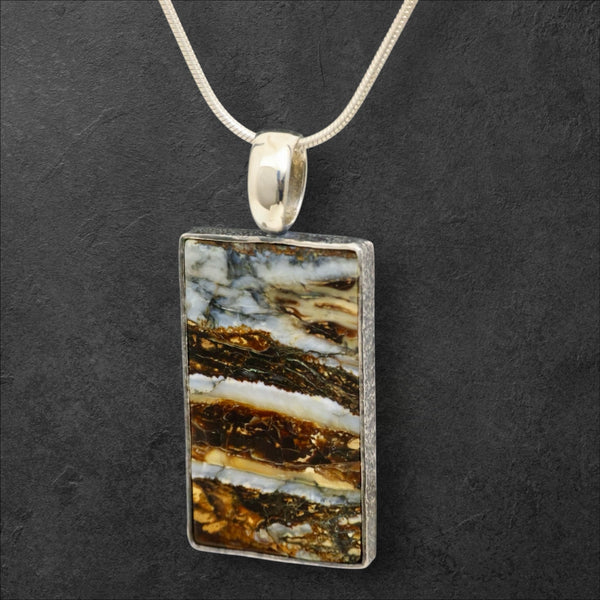Mammoth Tooth Rectangle Pendant