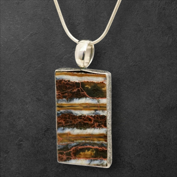 Mammoth Tooth Rectangle Pendant