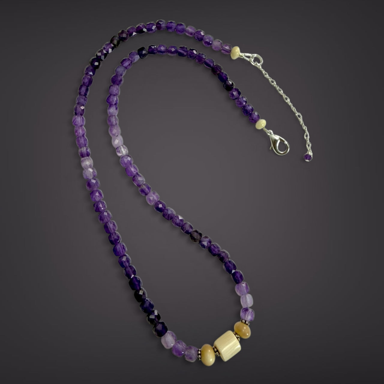 Ivory & Amethyst Necklace