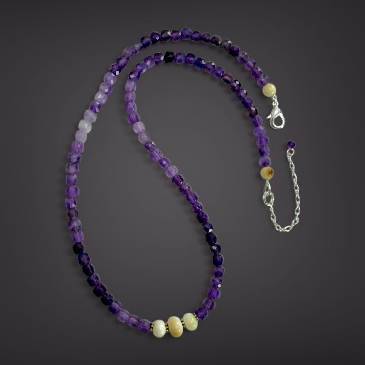 Ivory & Amethyst Necklace