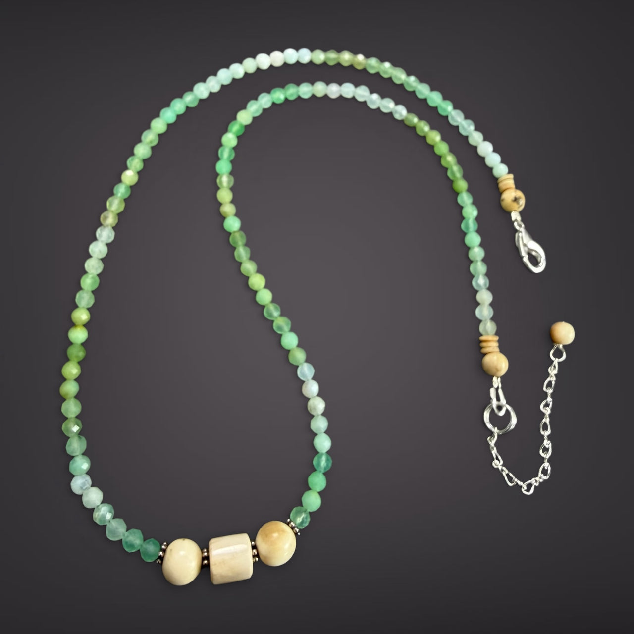 Ivory & Crysophrase Necklace