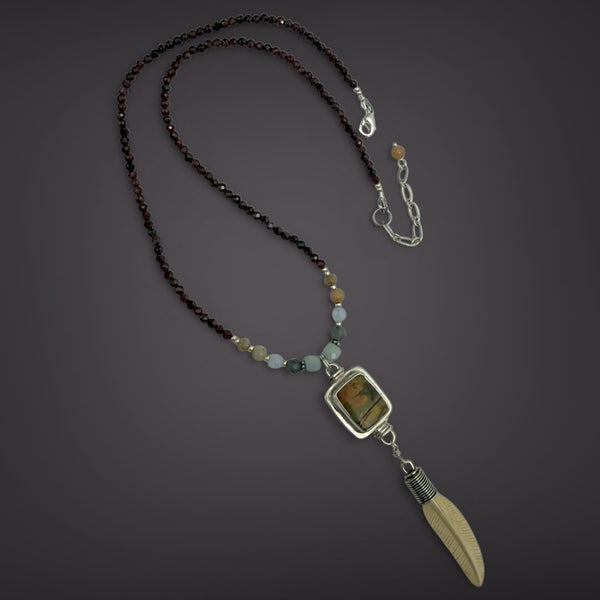 Ivory Feather Necklace