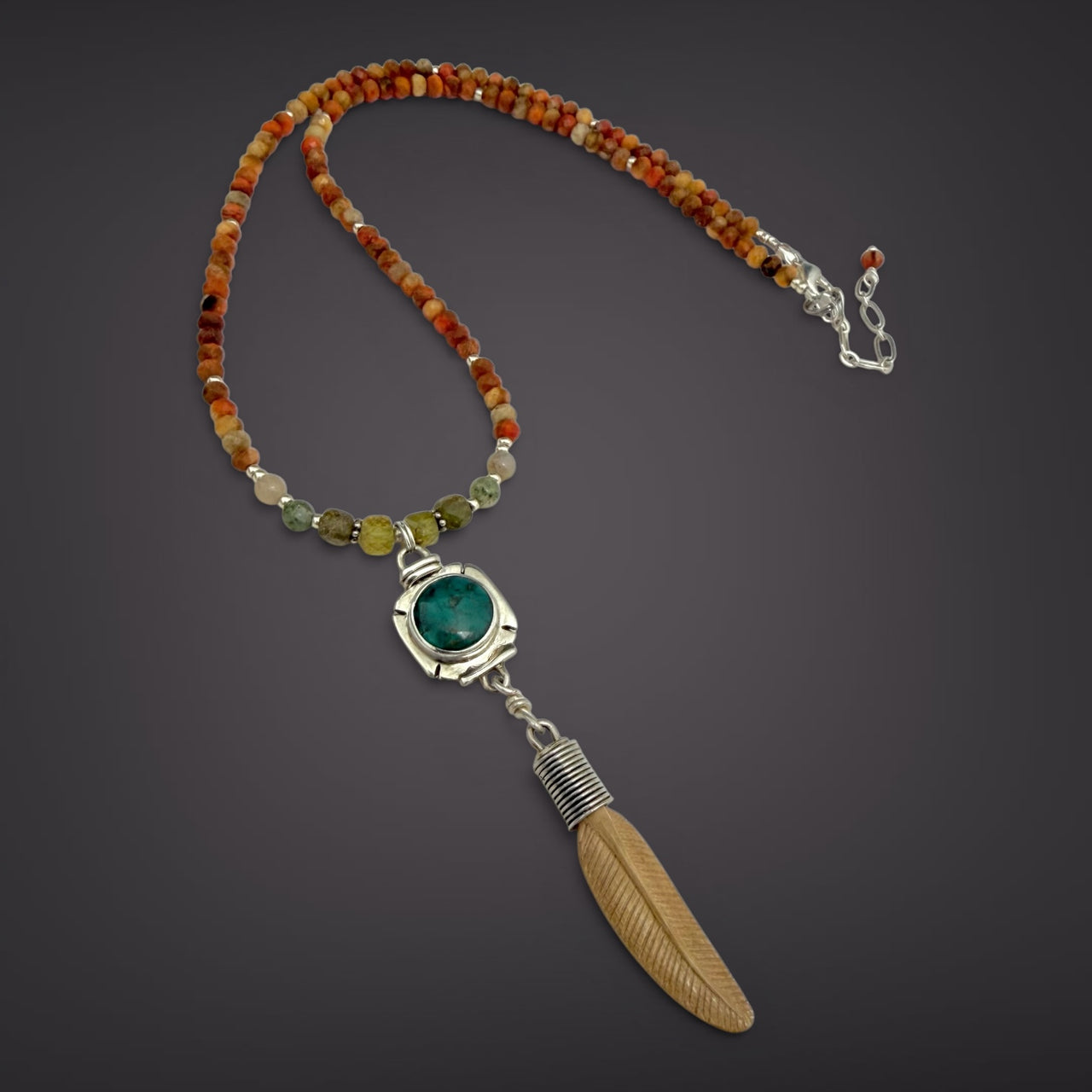 Ivory Feather Necklace