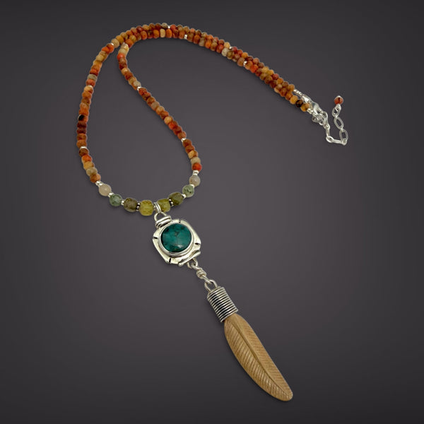 Ivory Feather Necklace