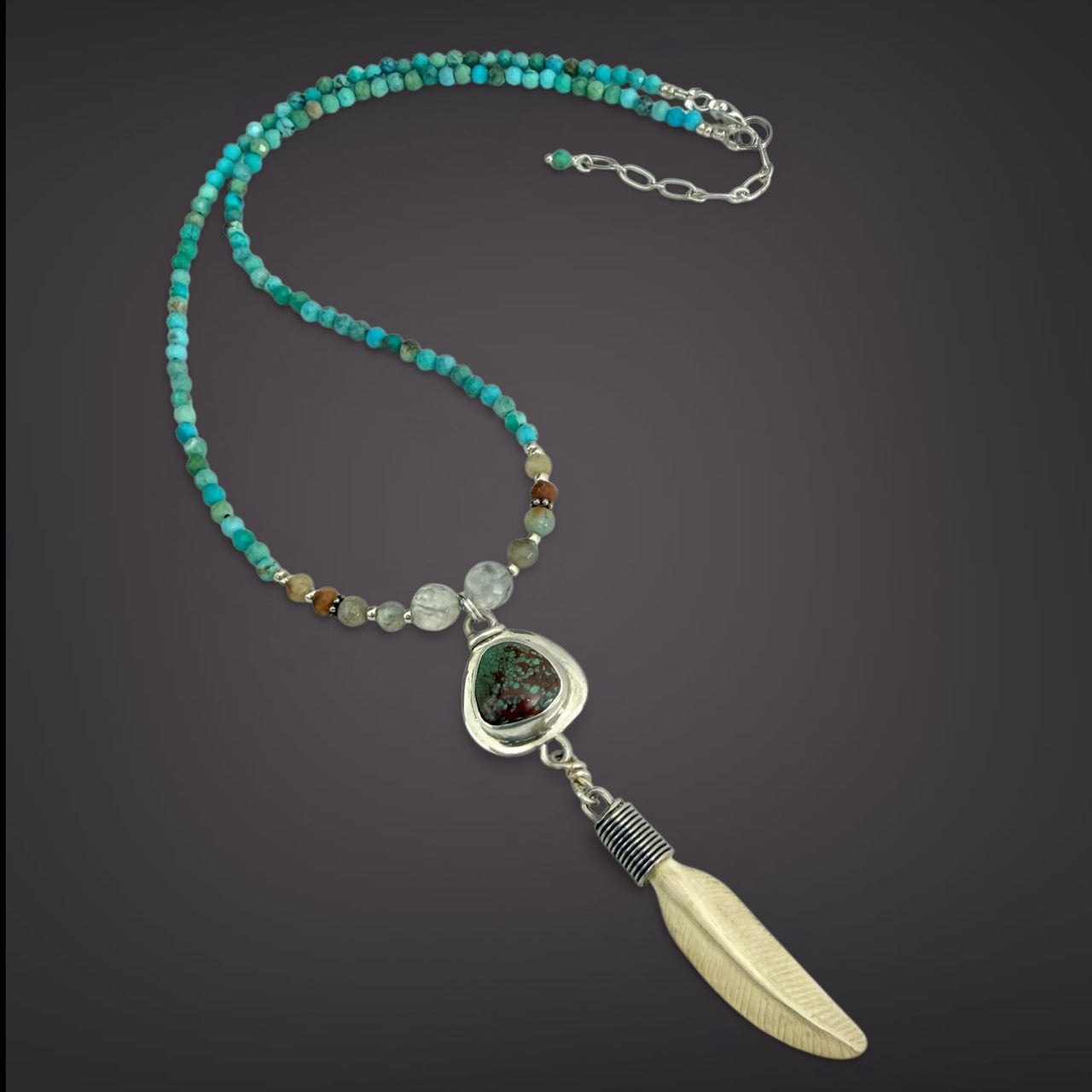 Ivory Feather Necklace