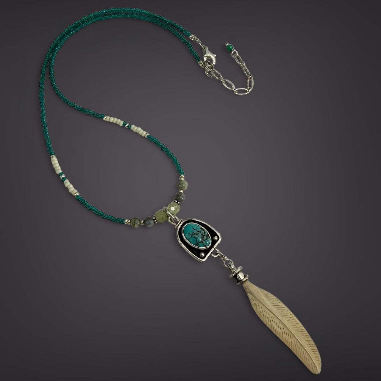 Ivory Feather Necklace