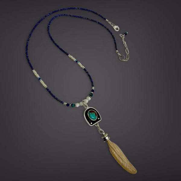 Ivory Feather Necklace