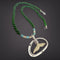 Ivory & Jade Whale Tail Necklace