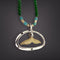 Ivory & Jade Whale Tail Necklace