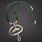Ivory & Jade Whale Tail Necklace