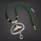 Ivory & Jade Whale Tail Necklace