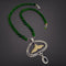 Ivory & Jade Whale Tail Necklace
