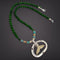 Ivory & Jade Whale Tail Necklace