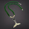 Ivory & Jade Whale Tail Necklace
