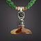 Ivory & Jade Whale Tail Necklace