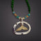Ivory & Jade Whale Tail Necklace