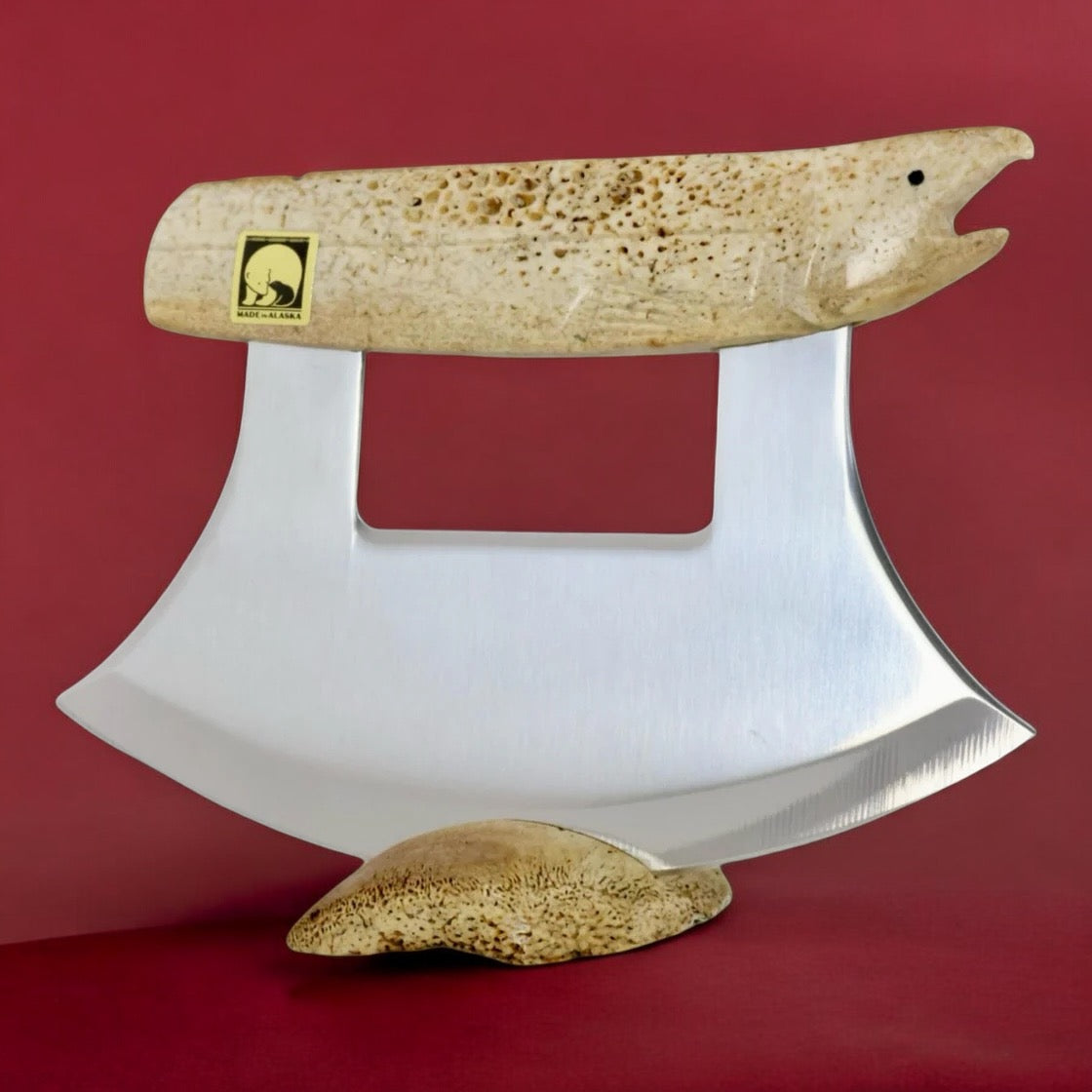 Salmon Head Ulu Knife