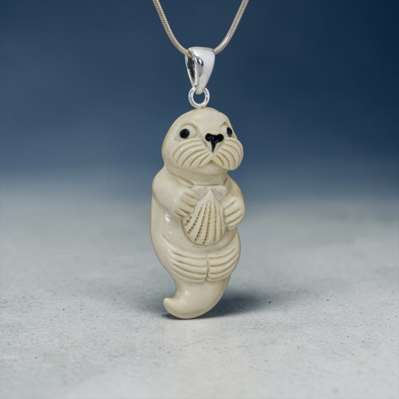 Ivory Otter Pendant