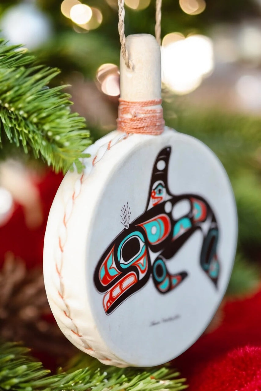 Whale Drum Ornament